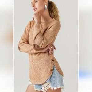 #1191 Cupcake soft sweater with elbow patch sz XS